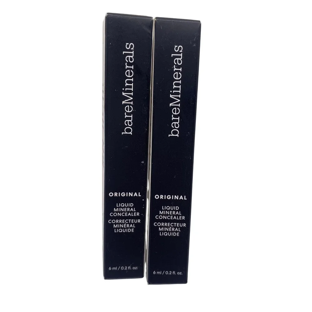 bareMinerals Original Liquid Mineral Concealer Dark 5W Set of 2 Full Size New